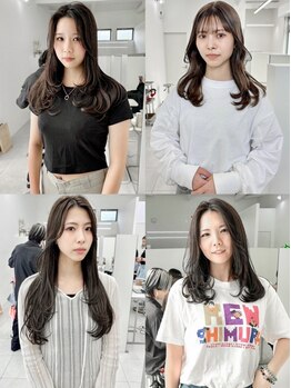チグン(Jigun)の写真/【駅家】可愛い大人女子になりたいならここ！<チグン>顔周りにこだわり、伸ばしかけヘアや艶髪韓国ヘアも♪
