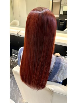 シファー(～Cifer) ブリーチなしダブルカラー赤髪レッドカラーお客様ヘア☆