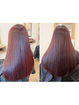 丁寧なカウンセリングと技術をキャリア10年以上の、ベテラン美容師が担当致します！ツヤ感溢れる美髪に♪