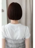 シースルーバング切りっぱなし丸みショートボブZ北浦和20代30代