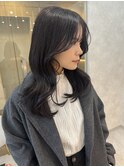ラベンダーグレージュ/顔まわりレイヤー
