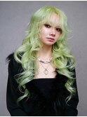 ロング顔周りレイヤーおくれ毛前髪カット美髪_F20643
