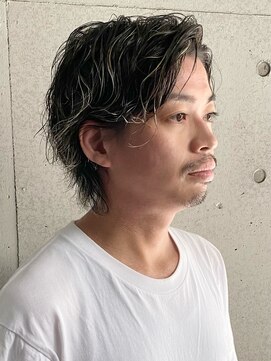 サロン ハナノ(Salon Hanano) ウルフカット糸ハイライトニュアンスパーマ