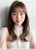 モテ髪こなれヘア美髪大人可愛い結べるボブシースルーバング
