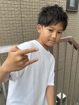 マルフェ 天王寺(marfe) 【marfe】キッズカット＿男の子カット＿短髪＿無造作メンズ