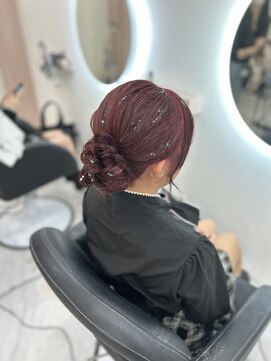 ヘア サロン クラン 東心斎橋店(hair salon clan) キレイめシニヨン