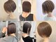アラナ 平尾(alana)の写真/顔まわりを美しく見せる小顔ショート。柔らかな質感と上品な丸みで大人の魅力を引き出すこだわりカット。