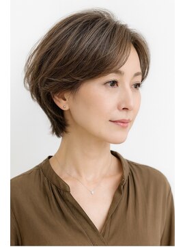 ゲイン(Gain) ショートカット・レイヤーカット×白髪ぼかし