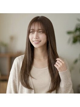 クレーデヘアーズ 相田店(Crede hair's)の写真/【気になるクセ対策】髪のクセが気になる季節に、ぴったりのお助けメニュー『ストレートパーマ』