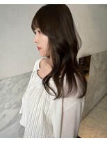 アクシス 栄店(`AXIS)&nbsp;馬渕ミルクティーブロンド/ダークブルー/デジタルパーマ/栄