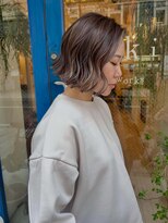 キキ(kiki)&nbsp;【sae】ラベンダーベージュ×ボブ★