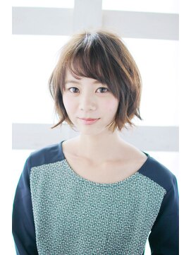 マーブルズ 横浜店(marbles) ボブ毛先外ハネカール[横浜美容室30代40代50代]