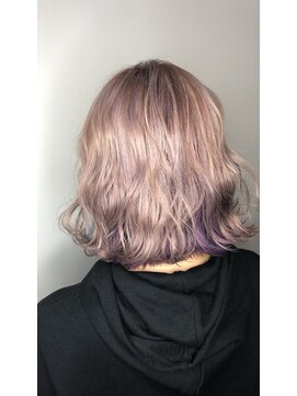 モードケイズ 阿倍野店(MODE K’s) ピンクホワイトカラー×インナーユニコーンカラー