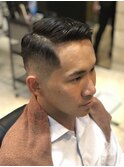 かき上げショートレイヤーフェードサイドパートショート