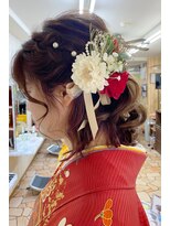 ブレイブシザー(BRAVE SCISSOR)&nbsp;卒業式袴　ハーフアップ