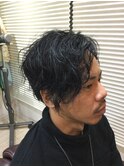 サイドパートパーマ