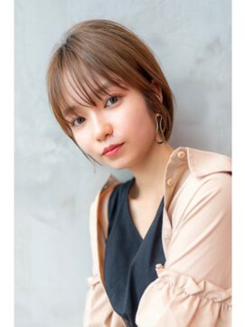 オースティン 調布アミックス(AUSTIN) 大人かわいい前髪セシルカットココアブラウンフリンジウェーブ