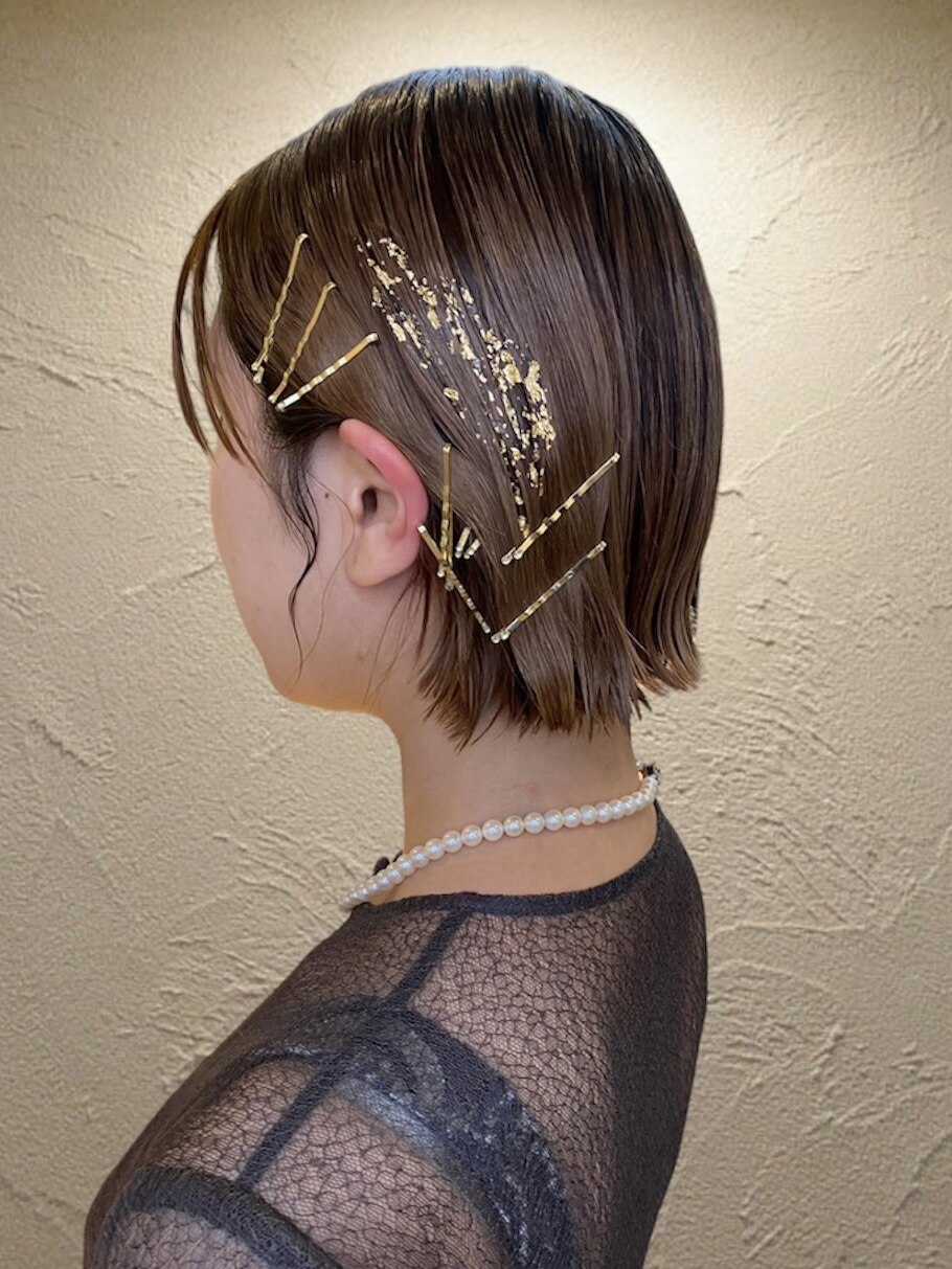 ボブアレンジ/お呼ばれヘアセット：L181299120｜ラックスビー スカイ