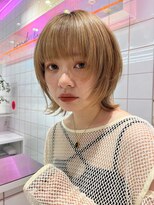 ロンドルーチェ 心斎橋(Lond luce)&nbsp;ダークアッシュ/ミディアムレイヤーカット［髪質改善/縮毛矯正］