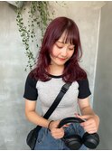 チェリーレッド　ワインレッド　カシスカラー　レイヤー　赤　