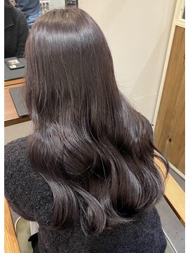 イマ(ima) ツヤツヤ暗髪パープルグレー