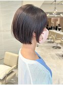 似合わせショート/透明感ブラウン/シアーカラー