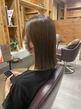 アドラーブル 駅南店(adorable) 縮毛矯正ロング♪コスメストレート髪質改善ココアベージュ