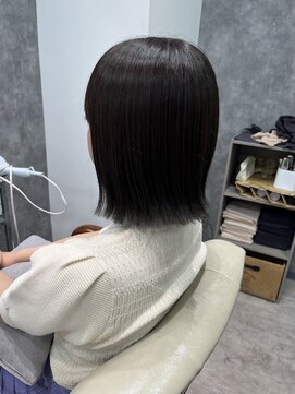 フォンド 津田沼(fond.) 前髪/アンブレラカラー/こなれミディ/イメチェン/ウェーブパーマ