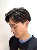 ニュアンスアップバングセンターパートナチュラルストレート