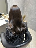 レイヤーカット×グレージュ