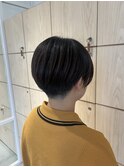 20代30代40代小顔ハンサムショートアッシュブラウン