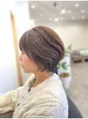 30代40代☆スタイリングが簡単☆クセを活かすくびれショート