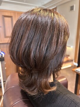 ル シャンブル(LE CHANVRE) 40代、50代、大人可愛いミディアムレイヤー×小顔カット