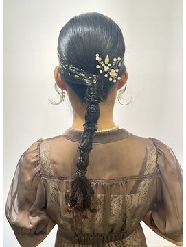 オーブ ヘアー リリー 博多2号店(AUBE HAIR lily) 結婚式タイトめヘアセット