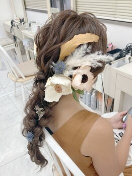 リサ 恵比寿(risa.)の写真/恵比寿1分【ヘアセット¥3200/ヘアセット+フルメイク¥7500】ヘアセットと言えばrisa★1日中可愛いをKeep＊