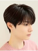 シースルーマッシュ韓国ヘアカルマパーマ韓国マッシュ黒髪