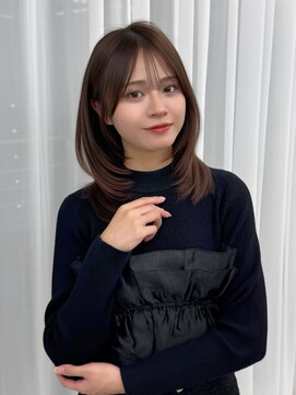 アマトウキョウスマートサロン(AMA TOKYO×Smart Salon) くびれレイヤー/顔まわりカット/レイヤーカット/小顔ヘア