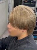 【リアルお客様スタイル】ハイトーンセンターパート
