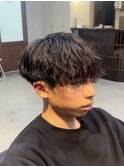 縦落ちシャドウパーマ/津田沼/メンズパーマ/メンズ/ブリーチ