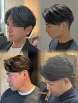 ブルニール 心斎橋(BLEUNIR) センターパートパーマ集 フェザーパーマ シャドウパーマ