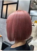 ハイトーンボブ ピンク 渋谷 学割 