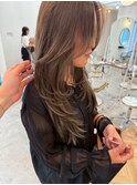 ハッシュカットシャギーカットワンホンレイヤー◎20代~50代