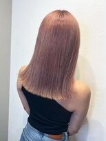エイム ヘア リンク 長津田店(eim hair rink)&nbsp;切りっぱなしロブ/セミロング/ピンクアッシュ/ハイトーン/長津田
