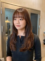 ラボヌールヘアーグレース 門前仲町店(La Bonheur hair grace)&nbsp;【杉本】レイヤーカット/マロンベージュ/顔周りレイヤー