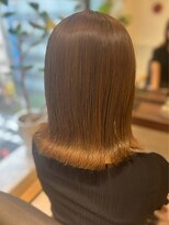 ヘアリゾート粋 ティガ 池袋店(tiga)&nbsp;透明感ブラウン/ミディアム/外はねボブ