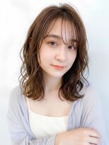 ブロッサム 東武練馬店(Blossom)&nbsp;ふんわりパーマ×ブリーチなしミルクブラウン/ゆるふわパーマ