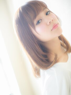 ブルー(BLUE) *CUORE水戸*…個性的インナーカラーの小顔ワンカールセミディb