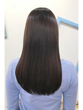 アッシュ ヘアーメイク 桐生(ash hair×make) ash　hair×make 桐生髪質改善ストレートエステで自然な艶！