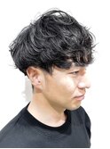 【波巻きパーマショートマッシュ】