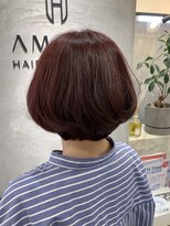 アマニ ヘアー ホスピタル(AMANI. HAIR HOSPITAL) グレイヘアをキレイに染める「ピンクブラウン」